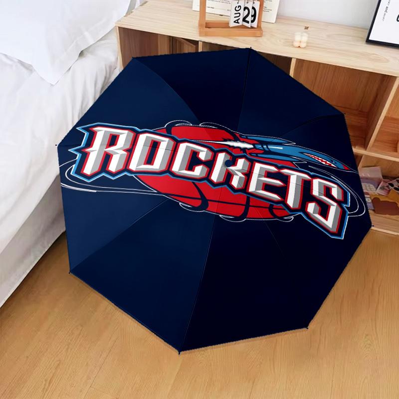 Rockets Basketball Team Umbrella Folding umbrella, automatic umbrella 8-Frame for Travel, camping Use Gift for Halloween Christmas