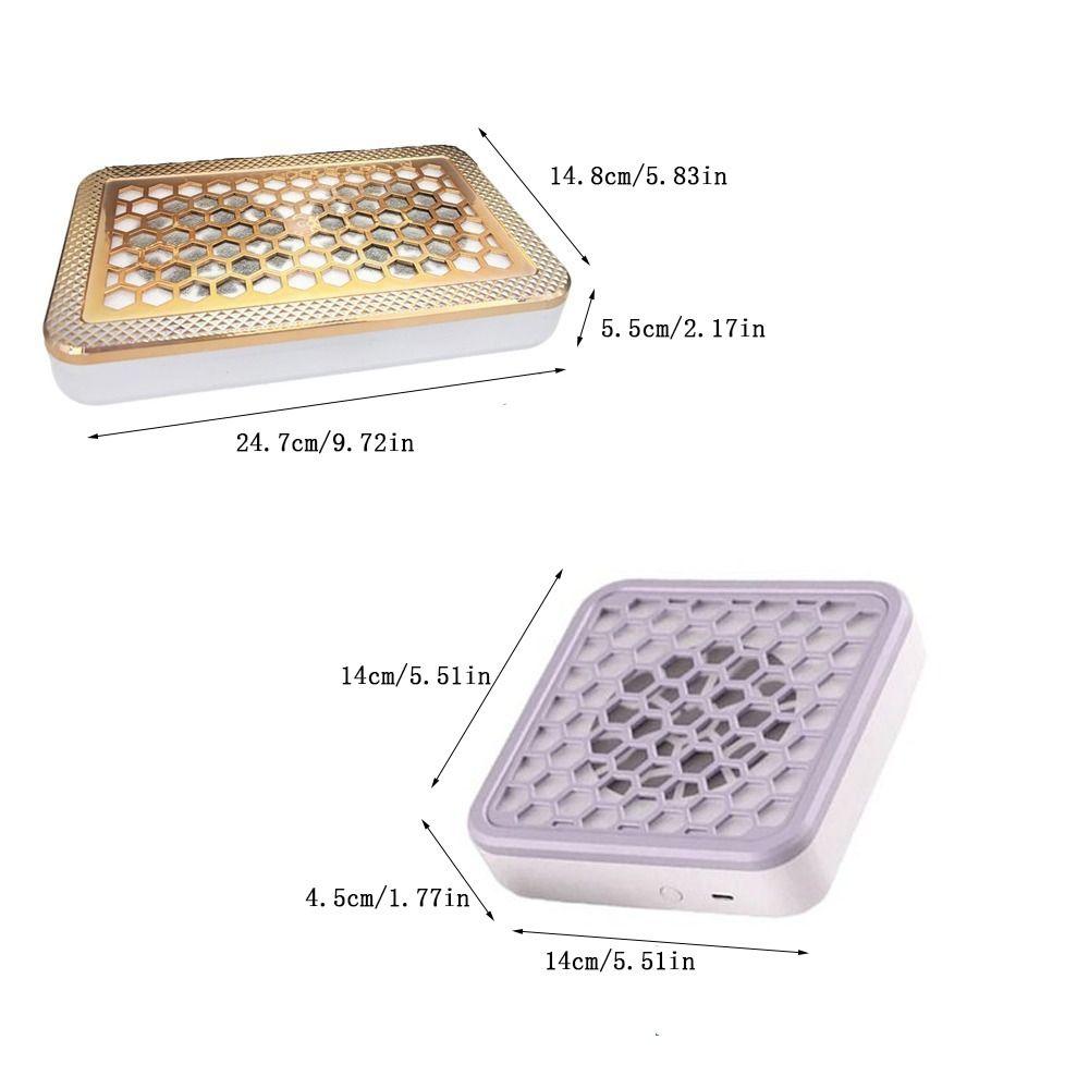 Strong Suction Nail Dust Collector USB Honeycomb Nail Vacuum Cleaner  Nail Polish Remover