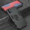 KEYSION Shockproof Armor Case for Samsung A05S A15 A05 Soft Silicone+PC Metal Ring Stand Phone Back Cover for Galaxy A15 A05S 4G