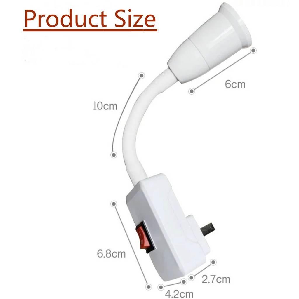 

Гибкий удлинитель патрона лампы E27 Лампа E27 Вращающийся цоколь патрона лампы Цоколь патрона лампы Адаптер светодиодной лампы Прямая поставка
