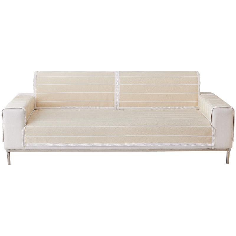 Light Luxury Anti -Slip Off -White Sofa Cushion For All Seasons New Living Room Simple Dust -Proof Sofa Armrest Cover Thickened