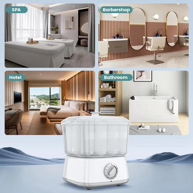 Portable Mini Towel Steamer - Fast Heating Spa Equipment Holds 12 Wet Towels for Facial Beauty