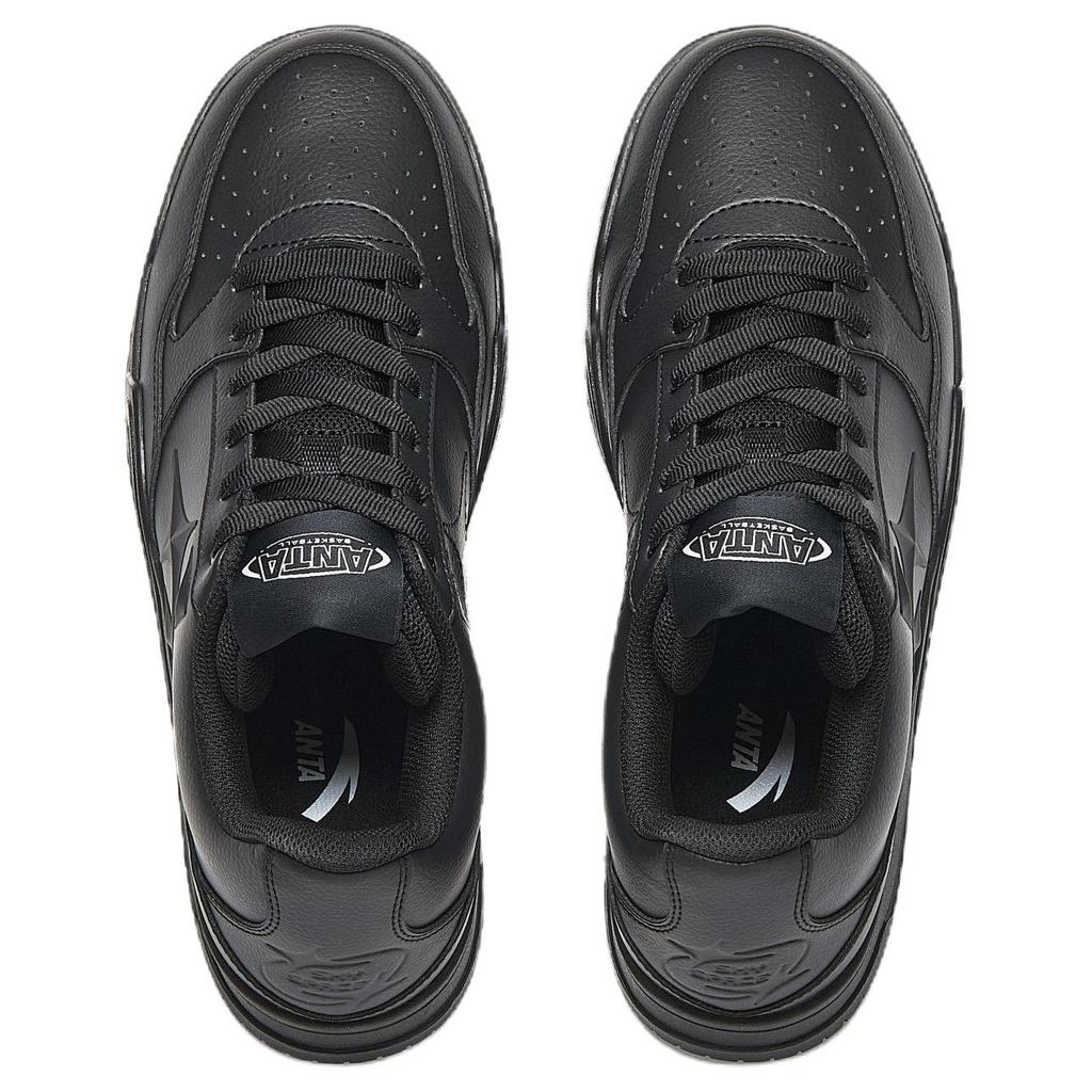 Anta Skyspace Basketball Culture Trendy Versatile Retro Casual Simple Durable Breathable Low-Top Sneakers Men Sneakers Black 912541804-4