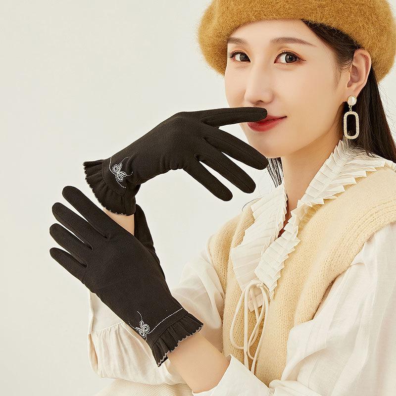 Winter warm gloves autumn and winter gloves outdoor cycling windproof and cold gloves winter kode velvet gloves