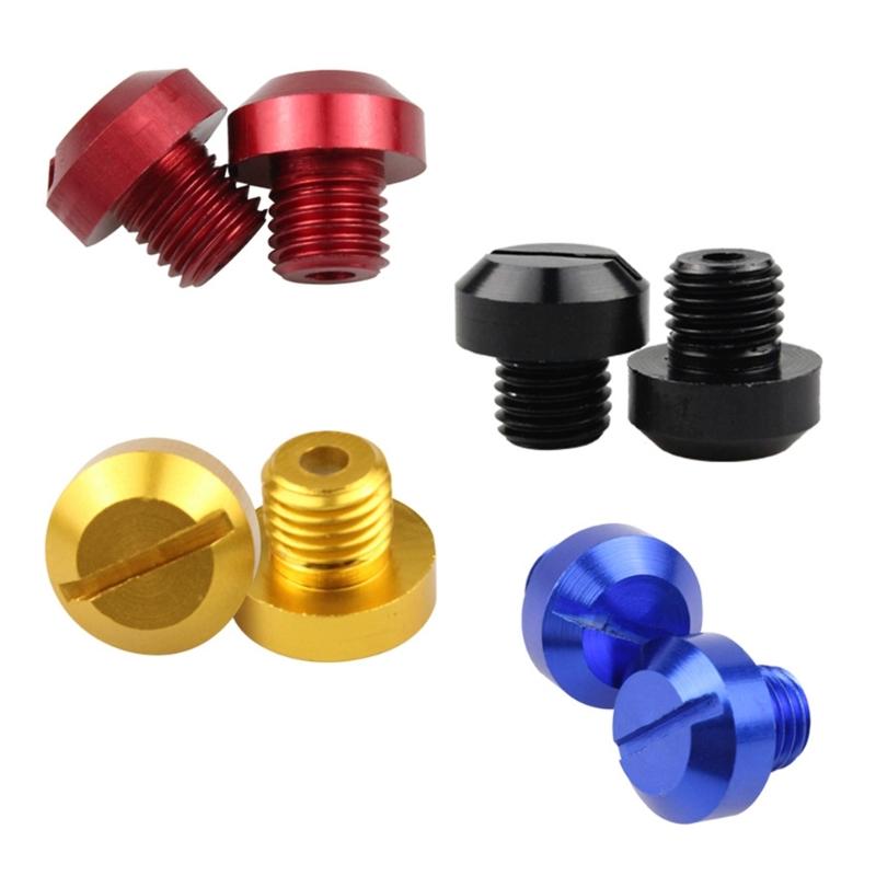 2Pcs Anti-Rust Motorcycle Aluminum M8 Rear view Mirror Hole Plugs Screws Rearview Mirror Holder