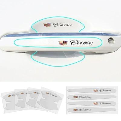 8PCS TPU Car Door Handle Protection Stickers Decals for CTS ATS SRX Deville BLS XT4 XT5 XT6 STS XTS SLR XLR CT4 CT5 CT6