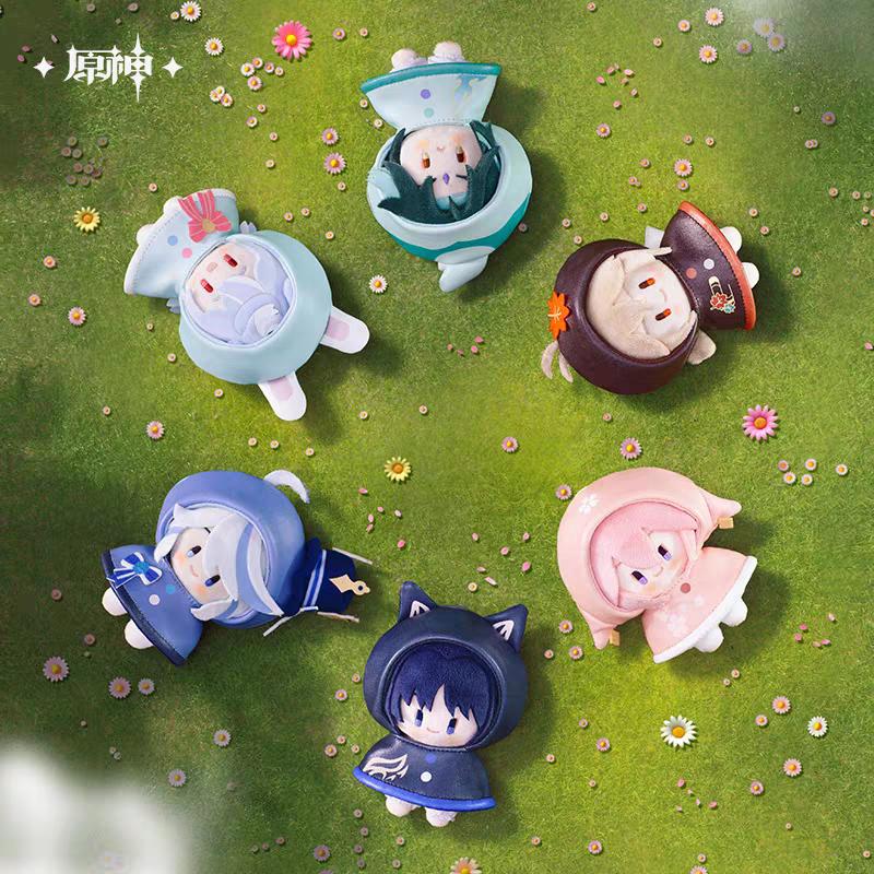 Genshin Impact Plush Kazuha Furina Xiao Sigewinne Wanderer Yae Miko Cute Plush Toys Bag Pendant Anime Stuffed Dolls Gift