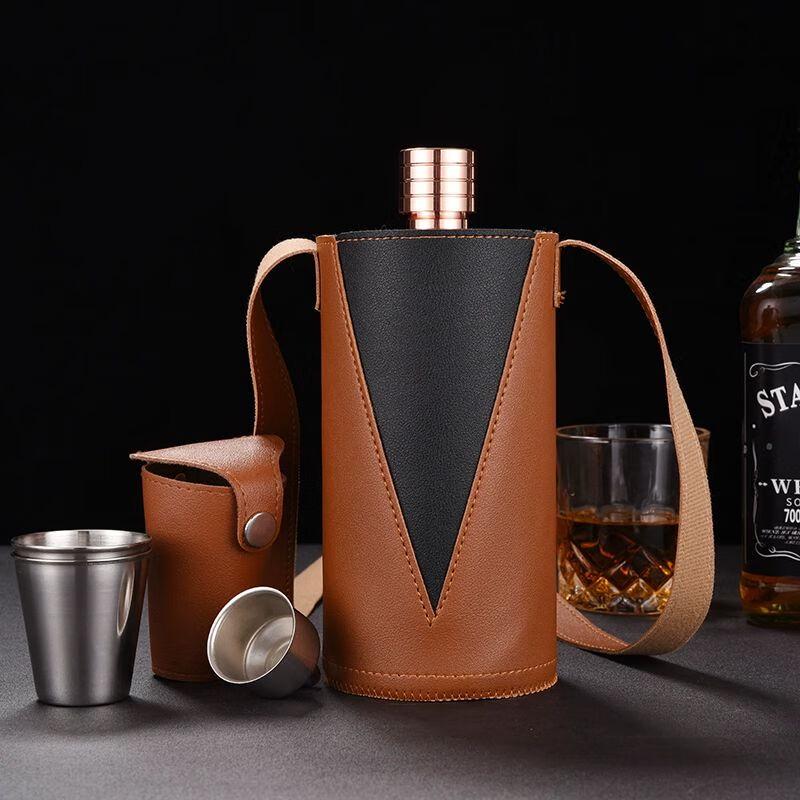 Portable 304 Stainless Steel Hip Flask