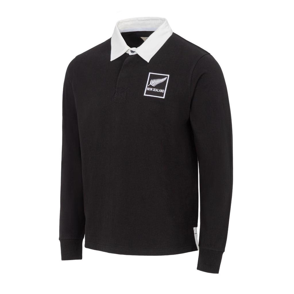 KooGa Unisex Adult New Zealand All Blacks Long-Sleeved Rugby Shirt