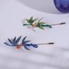 Original Handmade Intangible Cultural Heritage Filament Leaf Edelweiss Brooch Antique Hanfu Accessories Classical Silk Brooch Jewelry