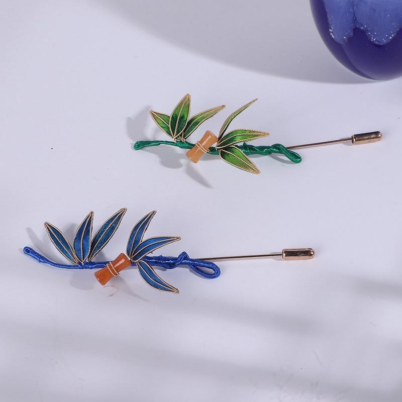 Original Handmade Intangible Cultural Heritage Filament Leaf Edelweiss Brooch Antique Hanfu Accessories Classical Silk Brooch Jewelry