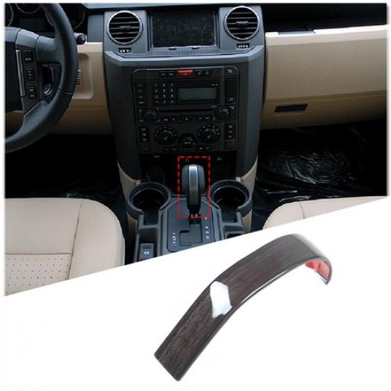 Black Wood Grain Gear Shift Knob Trim Cover For LR Discovery 3/4 04-12