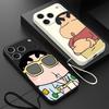 Cute Crayon Shin-chan Case for Apple iPhone 17 Pro Max 12 Plus 16 XS XR 15 7 8 Air 13 Mini 11 Phone Cover