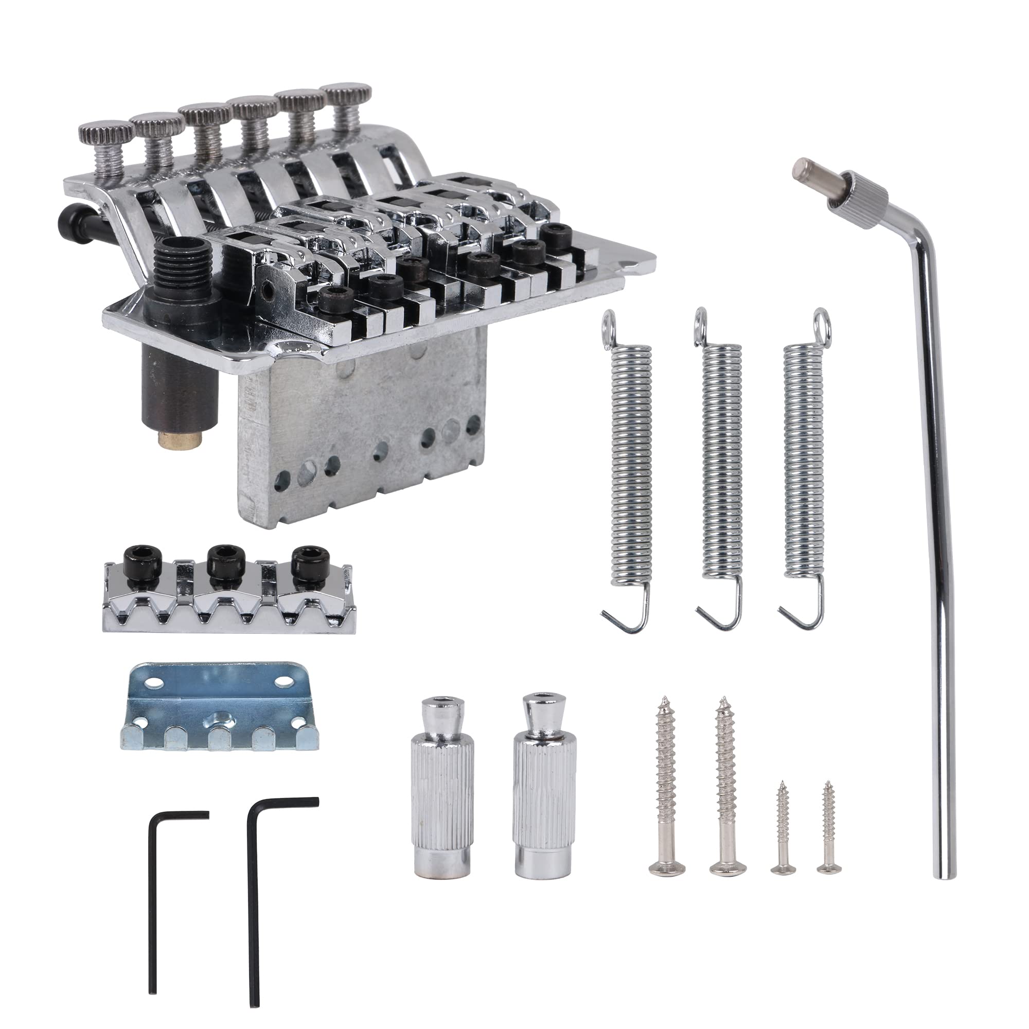 

Yibuy Хромированный бридж Floyd Rose для музыкальных инструментов