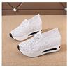 Fashion Lace Flats Platform Women Sport Shoes Mesh Breathable Sneakers 2025 Summer New Casual Sandals Running Beach Rocking Dance Shoes