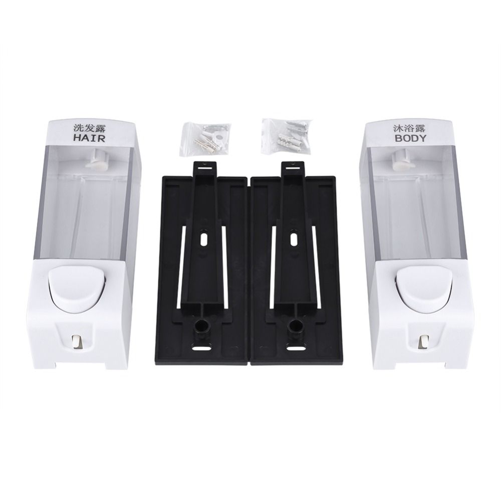 Manual Press Soap Liquid Dispenser 2in1 Shampoo Dispenser Bottle Simple Shower Gel Box Kitchen