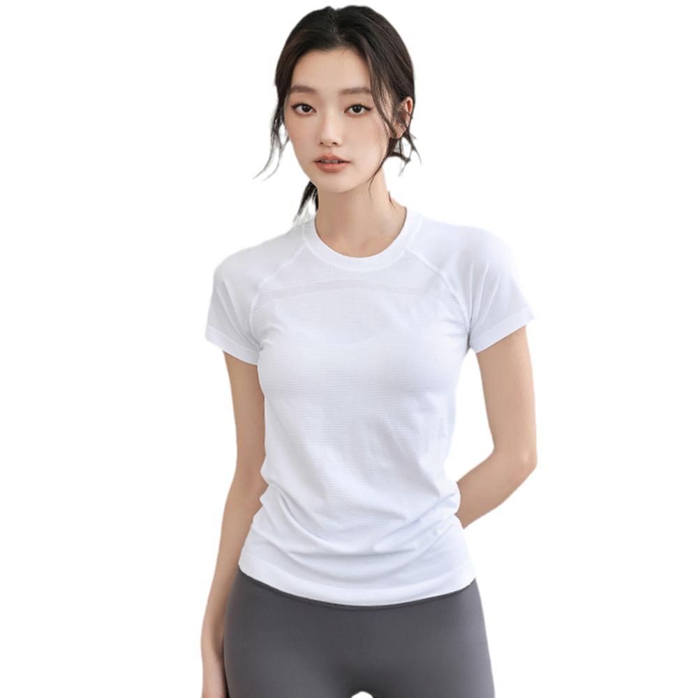 "Spring-Summer 2025 Quick-Dry Sports Fitness Slimming T-Shirt"