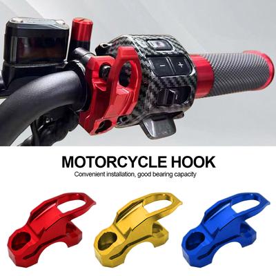 Aluminiumlegierung Motorrad Modifizierter oberer Pumpenseitenhaken Seitlicher Helmhaken N1S Aufbewahrungshaken Pumpenseitenhaken für E-Bike UQI U+B