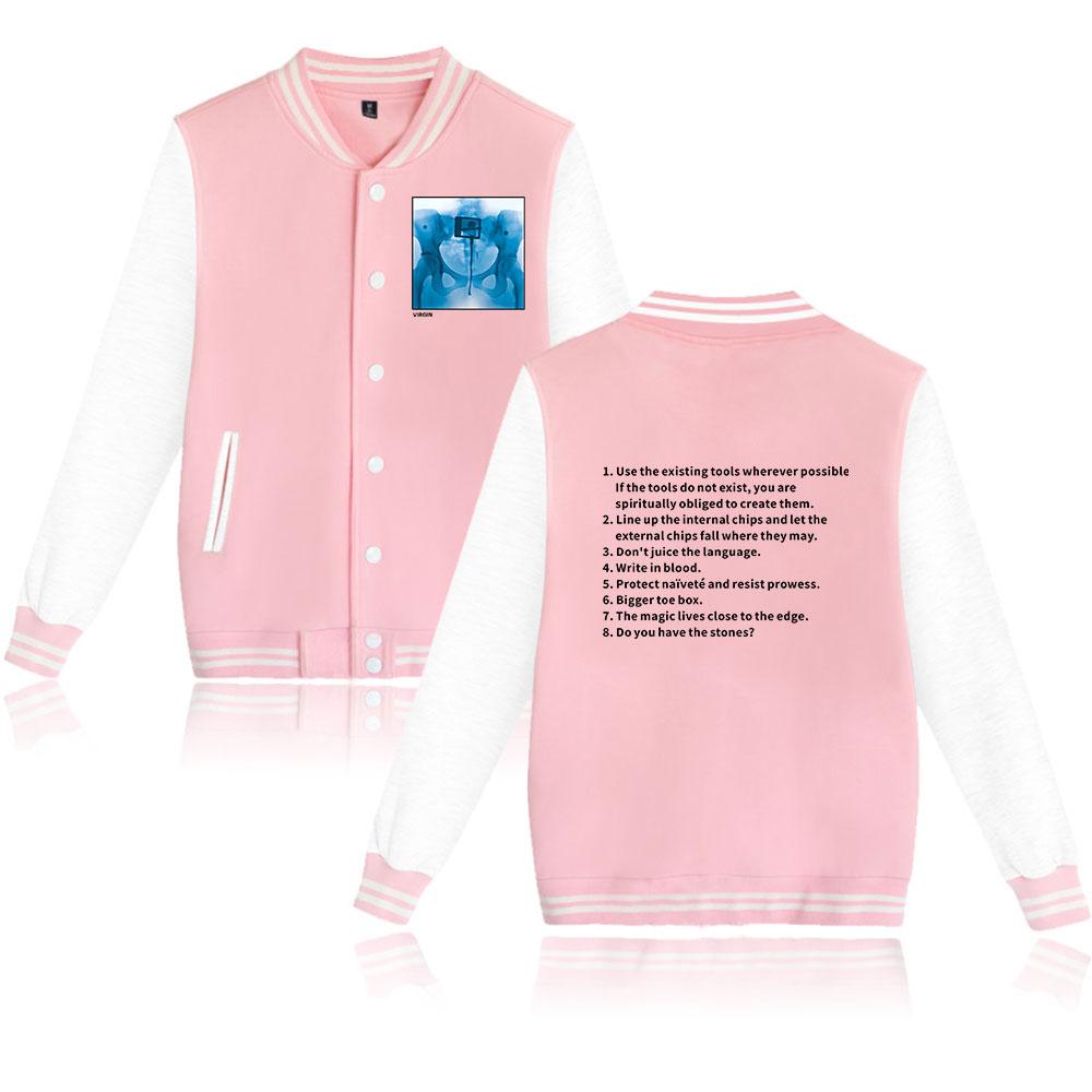 

New Fashion Women Men s Jackets Lorde Printed Baseball Jacket Oversize Hip Hop Outerwear for College Couples Clothing XXS