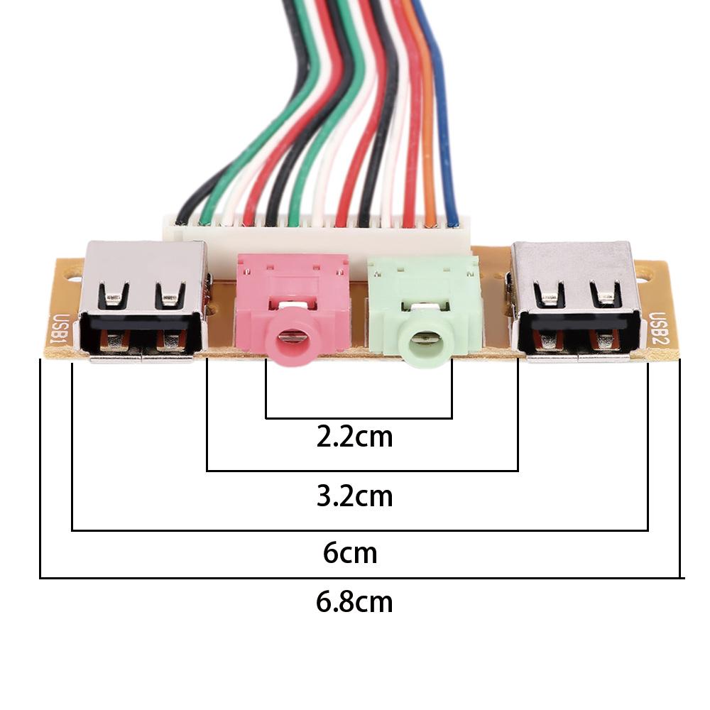 Cable Cable Adapter Front Panel Computer Case Panel Motherboard Expansion Card Audio Jacks Port