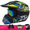 Full Face Mountain Bike Helmet With Goggles Gloves Mask Downhill MTB Trail Riding