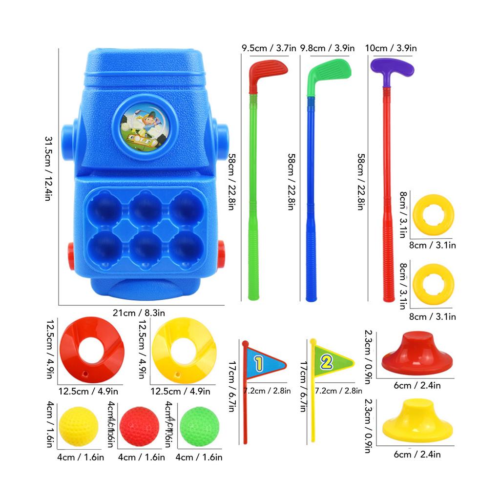 Kinder Golfschläger Set Kleinkind Jungen Golf Set Kinder Golfschläger Set Spielzeug für Indoor Outdoor Sportarten
