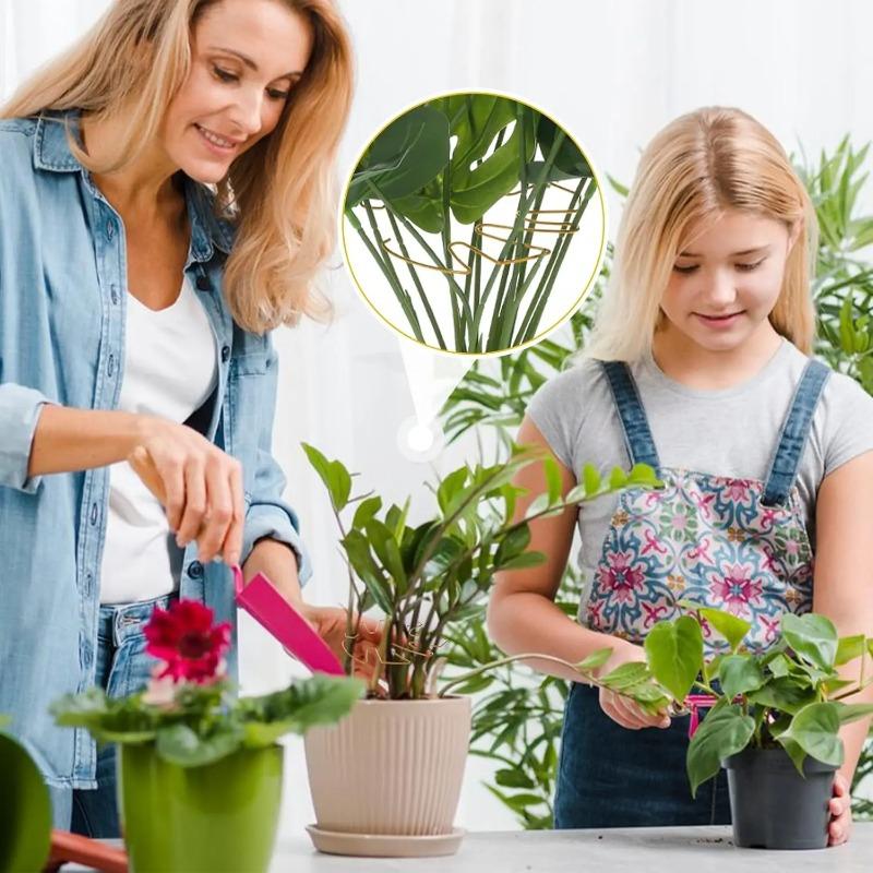 3pcs Adjustable Metal Plant Stem Support Durable Monstra Flower Climbing Stem Holder For Plants Garden Trellis