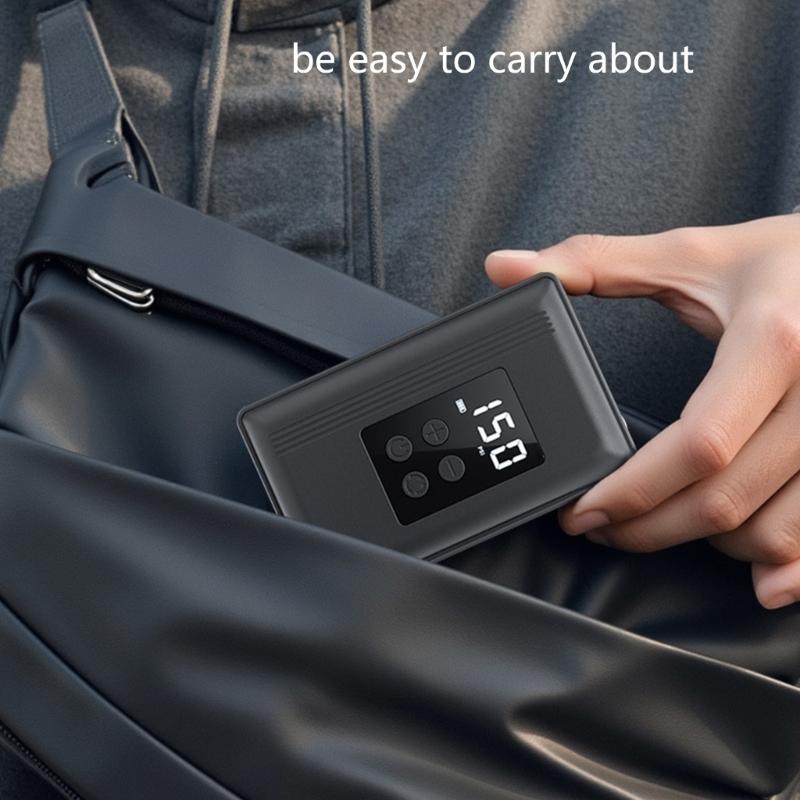 High Accuracy Bike Air Pumps Digital Display Compact Design Lightweight ABS Bike Tire Pumps Fast Inflation Device