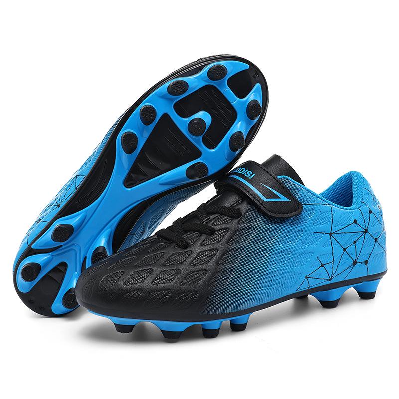 Kids' Velcro Football Shoes - Boys & Girls, Long & Short Studs, Flat Bottom, Ideal for School Competitions