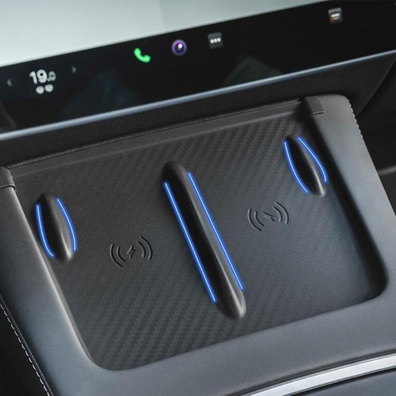 Wireless Charger for   Center Console Wireless Phone Charging Pad Silicone Mat