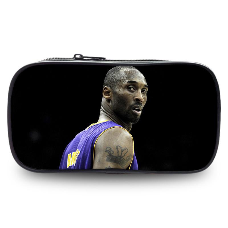 Kobe Bryant Sports Star Pen Case Large Capacity Stationery Organizer For Students