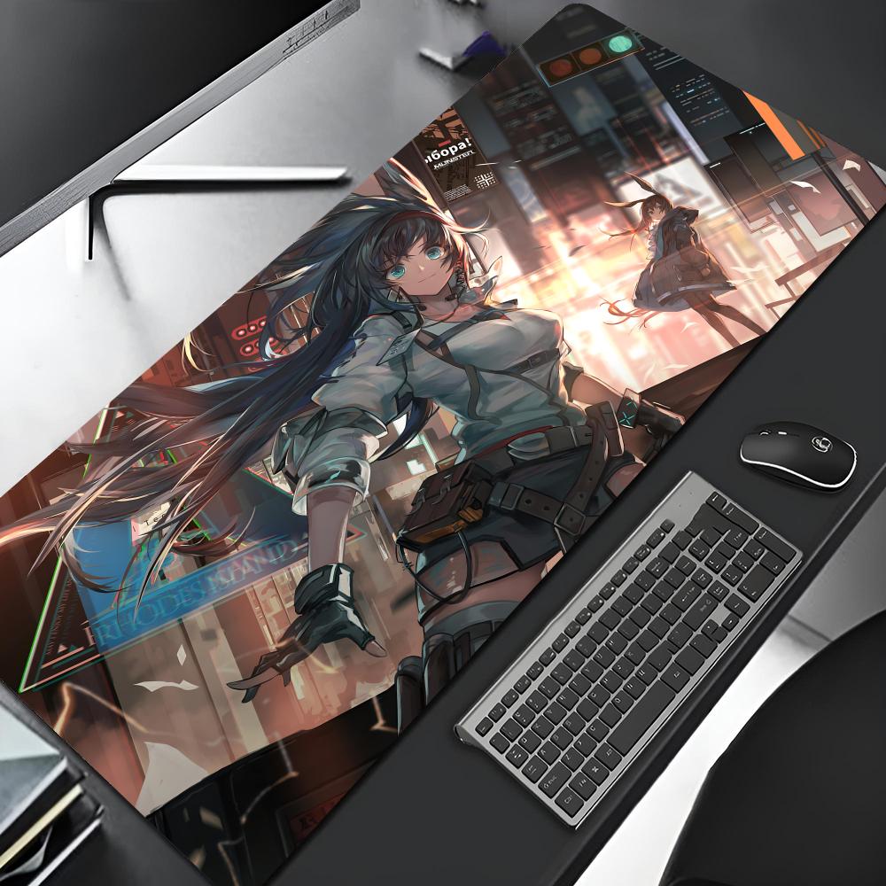 Arknights Video Game Mouse Pad Edge Big Gaming Locking Computer Gamer Large Rubber Art Mousepad Laptop Desk Mat