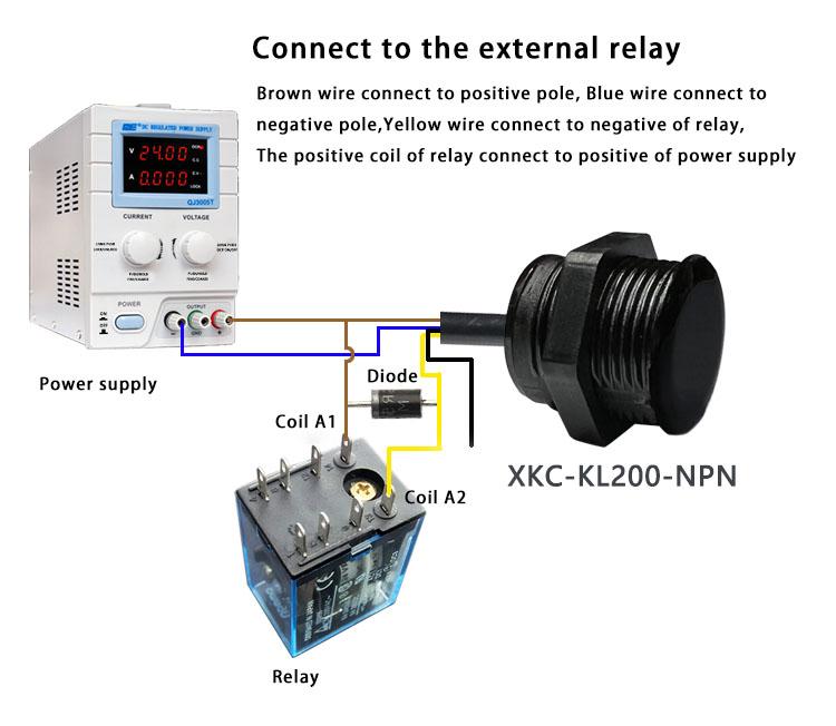 XKC-KL200 Laser Optical Switch Reverse Car Parking Distance Sensors 4Meters Measurement High Precision Hidden Mini Size