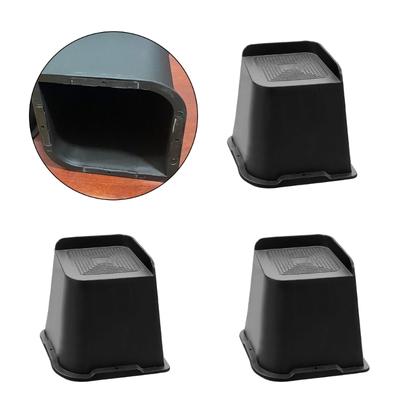 4/6 Pezzi Rialzi Robusti per Letti Rialzi per Gambe Mobili Antiscivolo Rialzi per Letti Piedini Rialzanti per Tavolo, Divano, Scrivania, Sedia, Letto