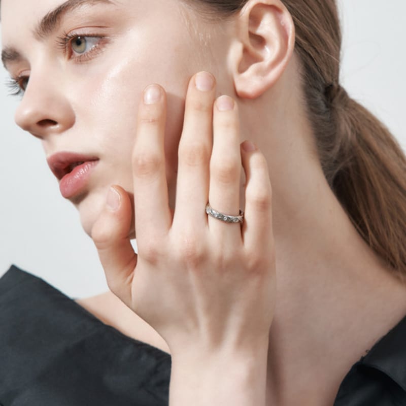 GEIGER Jewelry Quilted Stone Point Ring GIBRWR001