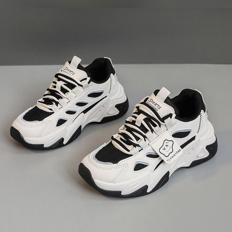 

[Customized] QZH807 little white shoes 2025 popular spring and autumn platform casual trendy shoes wear-resistant college board shoes new 35