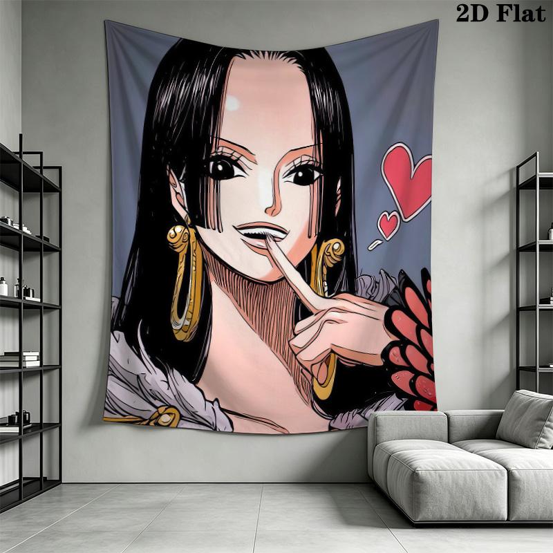 Boa Hancock Wall Tapestry Aesthetic Wall Hanging Printed Fabric Blanket Decorative Tapestries For Bedroom Living Room Home Decor