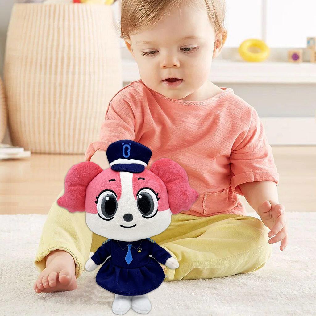 Sheriff Labrador Doberman Pinscher  Plush Doll Animated Plushie