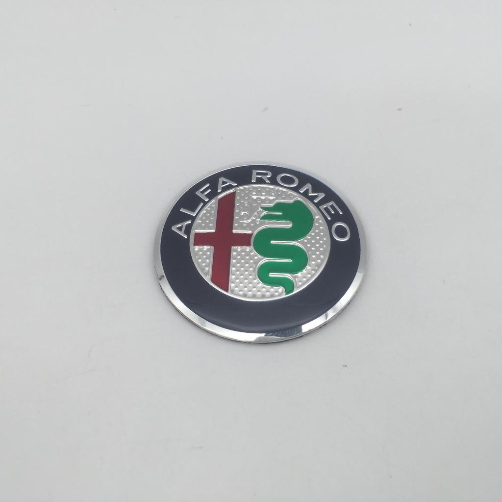 1 stuks 3D voor Alfa Romeo 40mm 4cm Auto Embleem Stuurwiel Midden Badge sticker Decal Styling Auto-accessoires