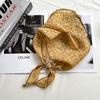 Thin Hair Scarf Headband Solid Color Sun Protective Scarf New Triangle Headscarf  Women