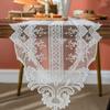 Embroidery Floral Lace Table Runner Wedding Banquet Party Home Table Decor