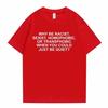 T-shirt Hip Hop alla Moda Bionde da Uomo Perché Essere Razzisti Frank Tees Stile Urbano Oceanico Oversize Unisex Unisex Casual Cotone Manica Corta Top