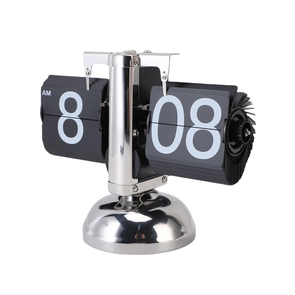 Digital Flip Down Clock Battery Powered Retro Design Auto Flip Table Clock for Home and Office