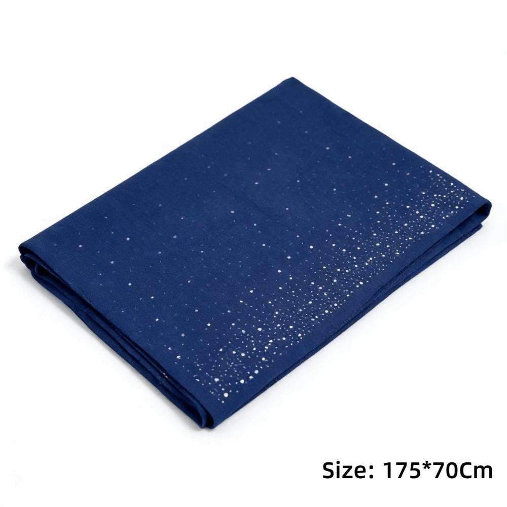 Rhinestone Women Chiffon Shawl Solid Color Breathable Sparkling Sheer Wrap Thin Soft Party Scarf