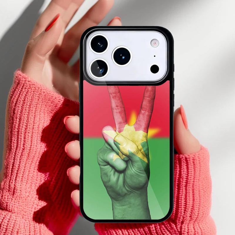 

Burkina Faso Flag Phone Case for iPhone 17 16 15 14 13 Pro Max Back Cover for 12 11 Pro Coque iPhone17 Pro