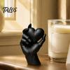Decorazione Casa Bianco Nero Mano che Tiene Cuore Statuetta Stampata 3D, Scultura Minimalista Moderna per Scrivania, Centrotavola Romantico per