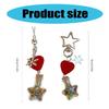 Winter Snowflake Flocking Christmas Phone Strap Keychain Charm for Holiday Spirit and Safety with Soft Sturdy Materials