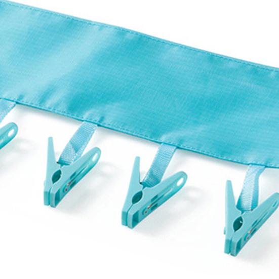 Portable Clothes Clip Rack Multifunction Bathroom Travel Foldable Hanging Towel Clips