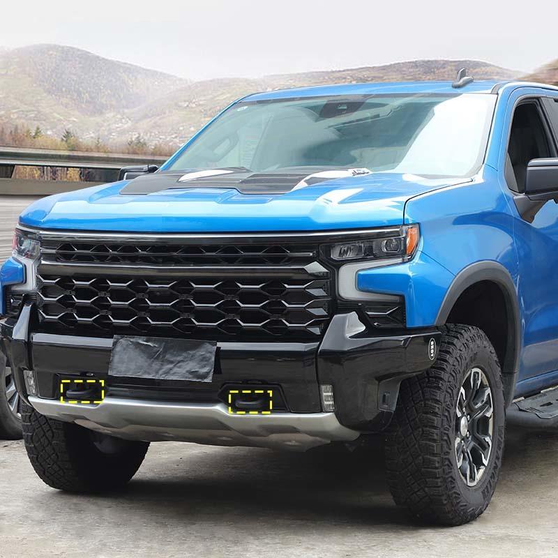 Copertura Protettiva Gancio Traino Paraurti Anteriore Auto Per Chevy Silverado GMC-SIERRA 2014 Su Accessori Esterni Auto