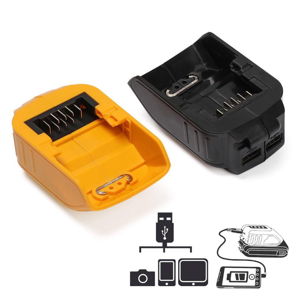 Durable Dual Output Travel Power Bank Converter USB Phone Charger Li-ion Battery Adapter 12V/20V